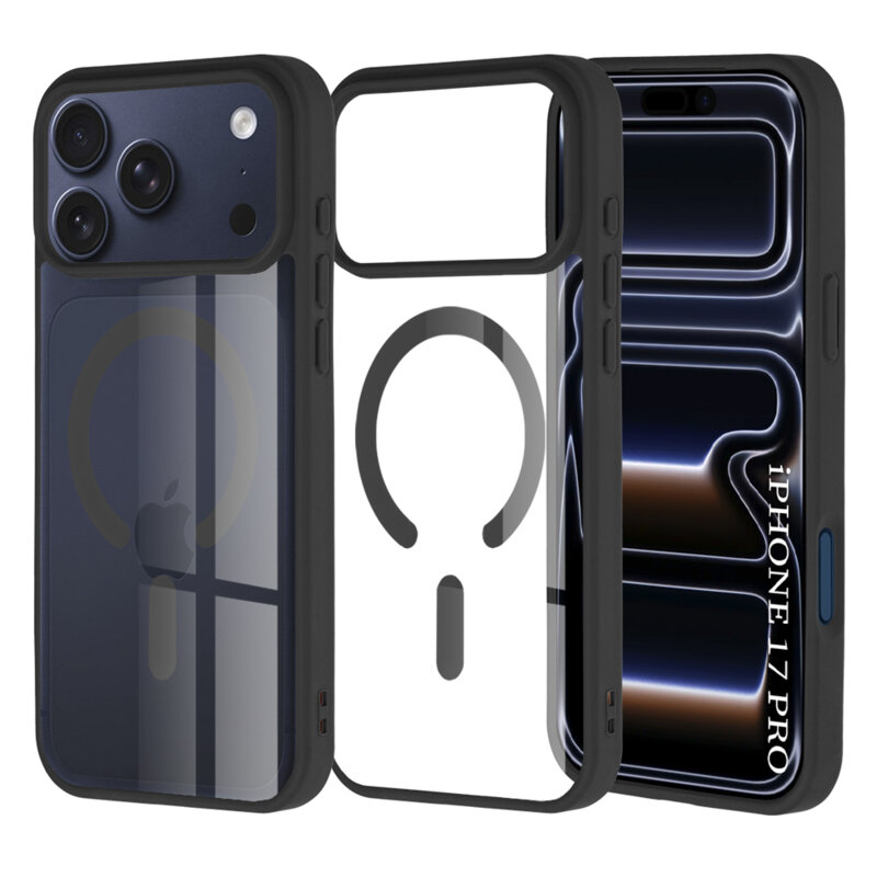 Husa iPhone 17 Pro Techsuit MagSafe Pro, negru