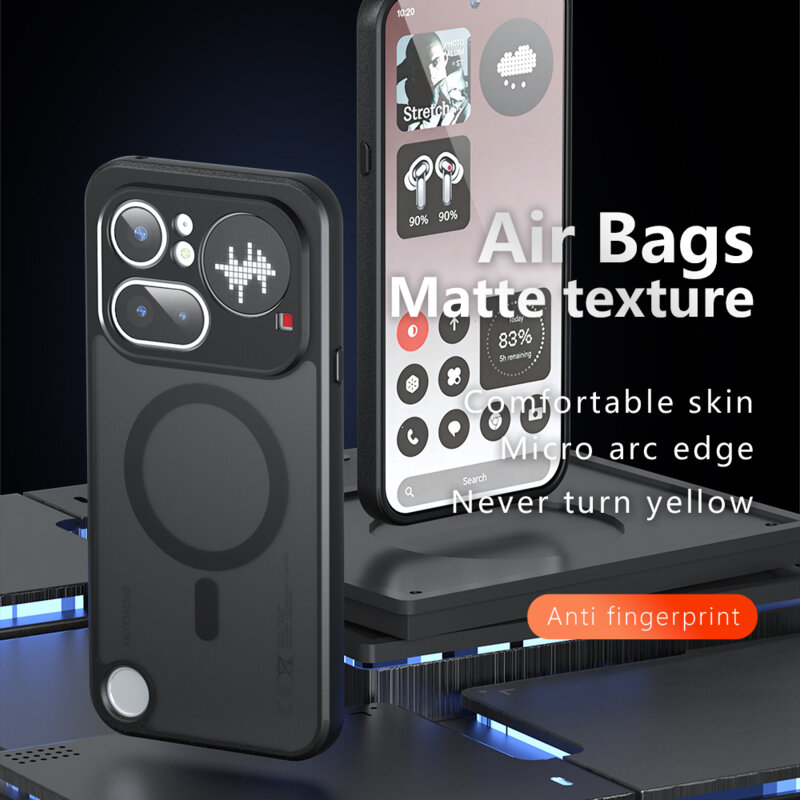 Husa Nothing Phone (4b) Techsuit PureFrost MagSafe, negru frost