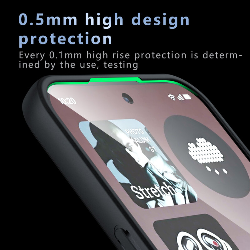 Husa Nothing Phone (4b) Techsuit PureFrost MagSafe, negru frost