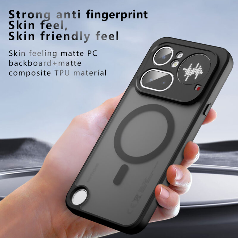 Husa Nothing Phone (4b) Techsuit PureFrost MagSafe, negru frost