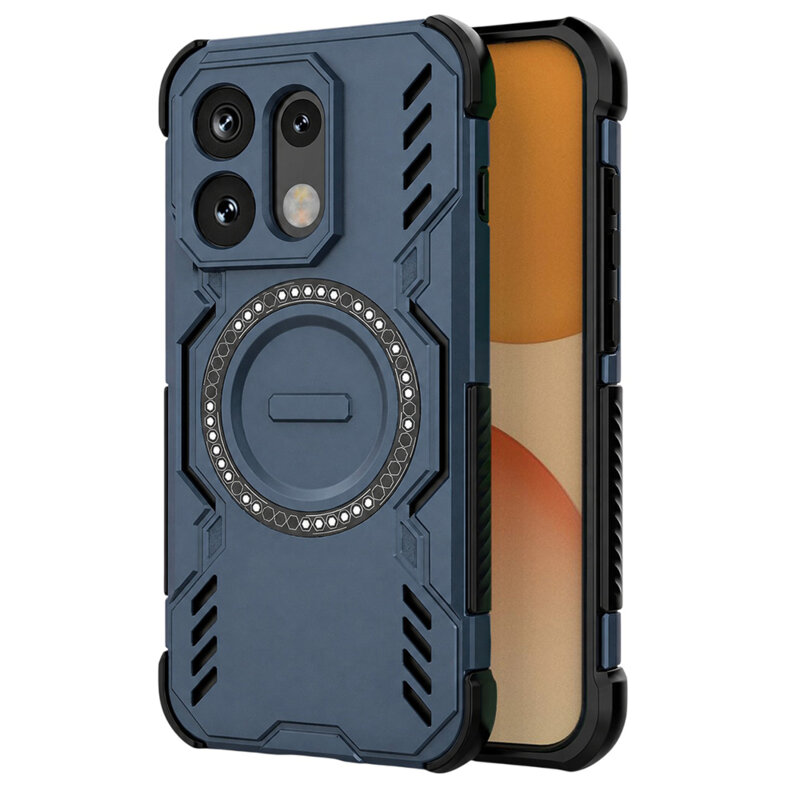 Husa Oppo Reno16 Techsuit ArmorMag Case, albastru