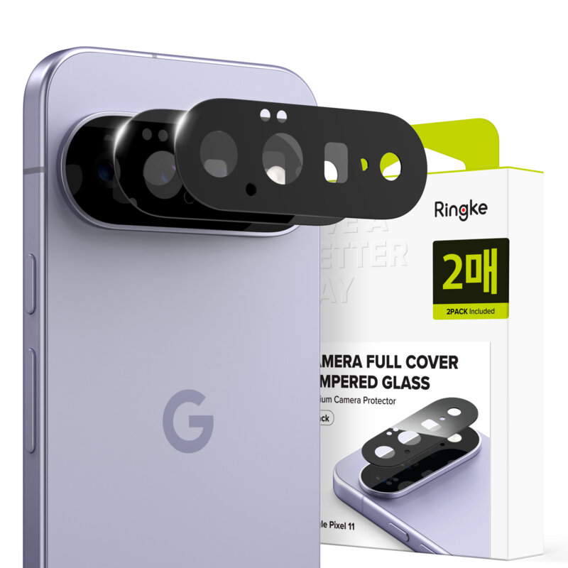 [Pachet 2x] Folie sticla camera Google Pixel 11 Ringke Camera Full Cover, transparenta