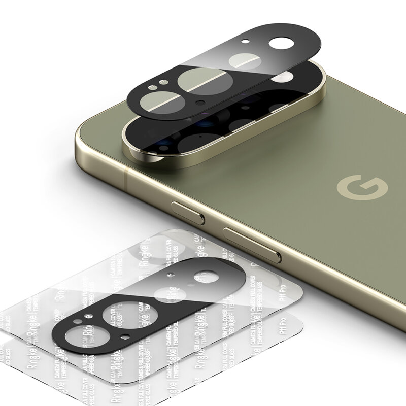 [Pachet 2x] Folie sticla camera Google Pixel 11 Pro Ringke Camera Full Cover, transparenta