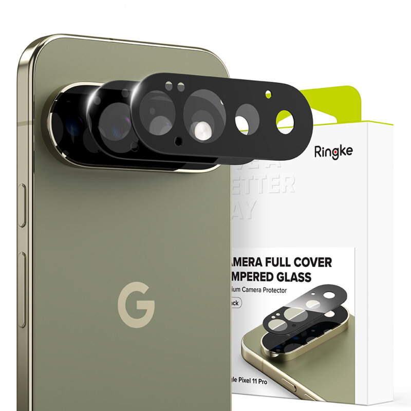 [Pachet 2x] Folie sticla camera Google Pixel 11 Pro Ringke Camera Full Cover, transparenta