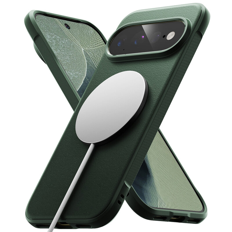 Husa Google Pixel 11 Pro XL Ringke Onyx MagSafe, verde