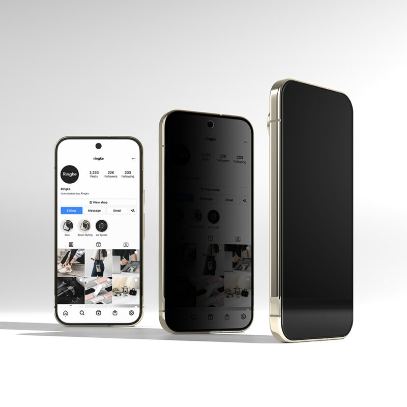 [Pachet 2x] Folie sticla Google Pixel 10 Pro XL Ringke Easy Slide Tempered Glass, privacy