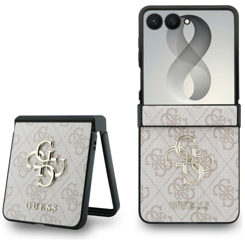 Husa originala Guess Samsung Galaxy Z Flip8 Hardcase 4G Big Logo, roz, GUHCZF84GMGPI