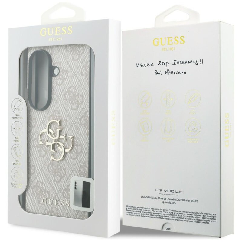 Husa originala Guess Samsung Galaxy Z Fold8 Ultra Hardcase 4G Big Logo, roz, GUHCZFD84GMGPI