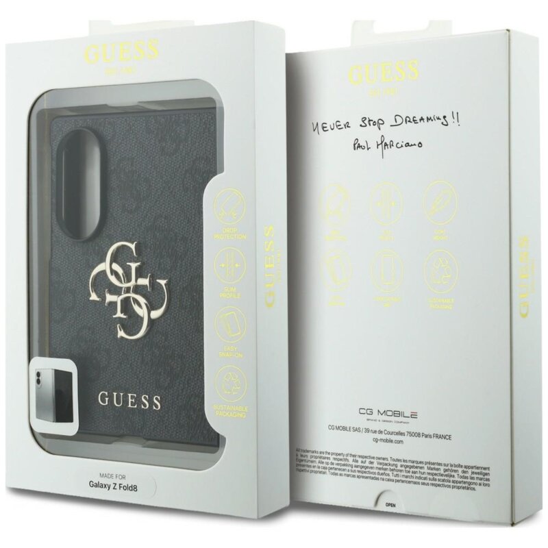 Husa originala Guess Samsung Galaxy Z Fold8 Hardcase 4G Big Logo, negru, GUHCZFW84GMGGR