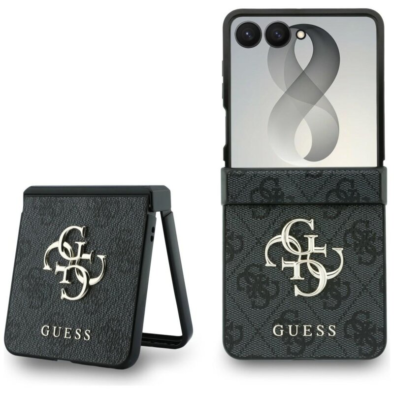 Husa originala Guess Samsung Galaxy Z Flip8 Hardcase 4G Big Logo, negru, GUHCZF84GMGGR