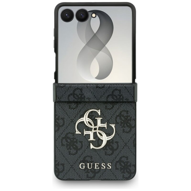 Husa originala Guess Samsung Galaxy Z Flip8 Hardcase 4G Big Logo, negru, GUHCZF84GMGGR
