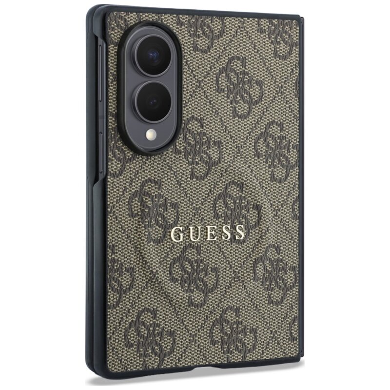 Husa Guess Samsung Galaxy Z Fold8 4G Leather Classic MagSafe, maro, GUHMZFW8P4MSEGCW