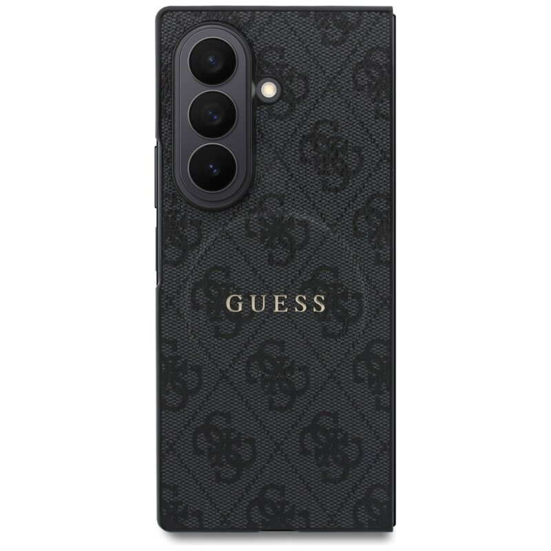 Husa Guess Samsung Galaxy Z Fold8 Ultra 4G Leather Classic MagSafe, negru, GUHMZFD8P4MSEGCK