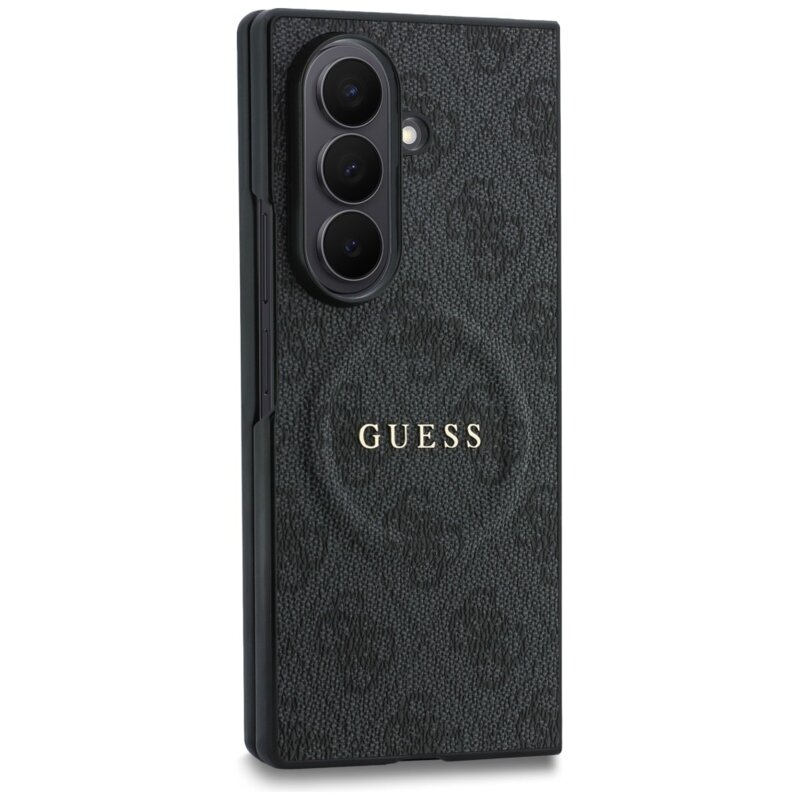 Husa Guess Samsung Galaxy Z Fold8 Ultra 4G Leather Classic MagSafe, negru, GUHMZFD8P4MSEGCK