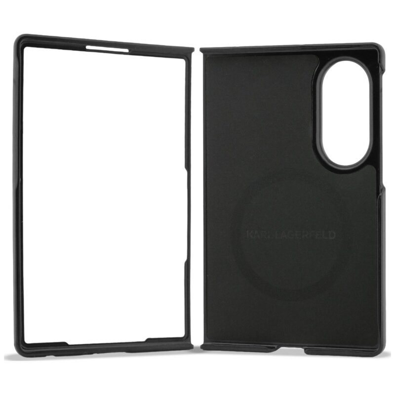 Husa Samsung Galaxy Z Fold8 Karl Lagerfeld Hardcase Leather Karl&Chaoupette Head Pin, KLHMZFW8PSMLRKCK