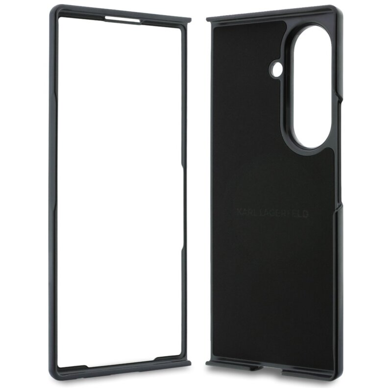 Husa Samsung Galaxy Z Fold8 Ultra Karl Lagerfeld Hardcase Leather Karl&Chaoupette Head Pin, KLHMZFD8PSMLRKCK