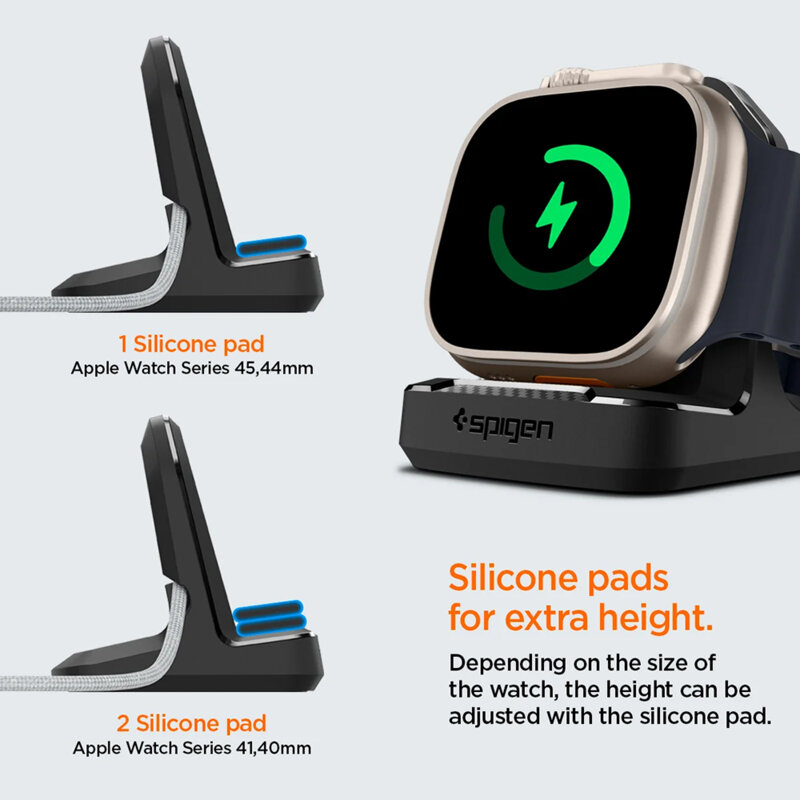 Suport pentru incarcator Apple Watch Spigen AMP05764, negru