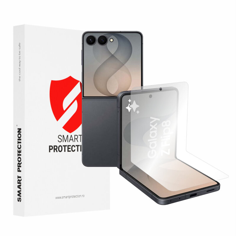 [Pachet 2x] Folie regenerabila premium Samsung Galaxy Z Flip8 Smart Protection Classic, transparenta