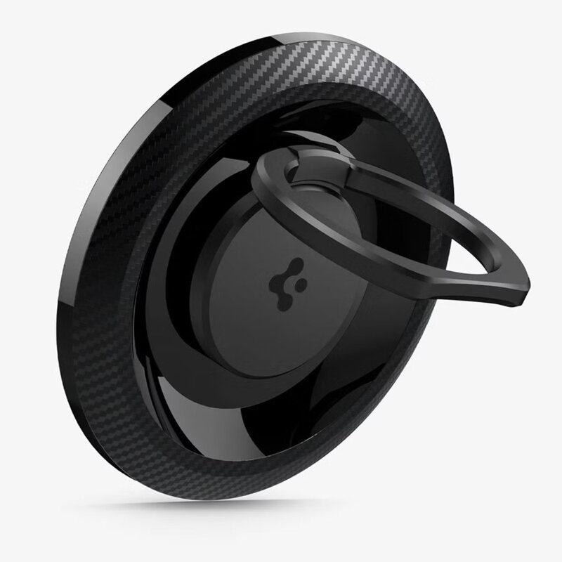 Inel magnetic, suport telefon MagSafe Spigen O-Mag OM100, negru