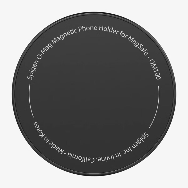 Inel magnetic, suport telefon MagSafe Spigen O-Mag OM100, negru
