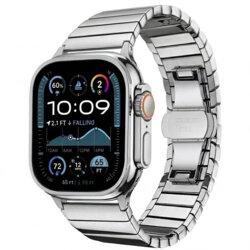 Curea Apple Watch 9 41mm Techsuit, argintiu, W012