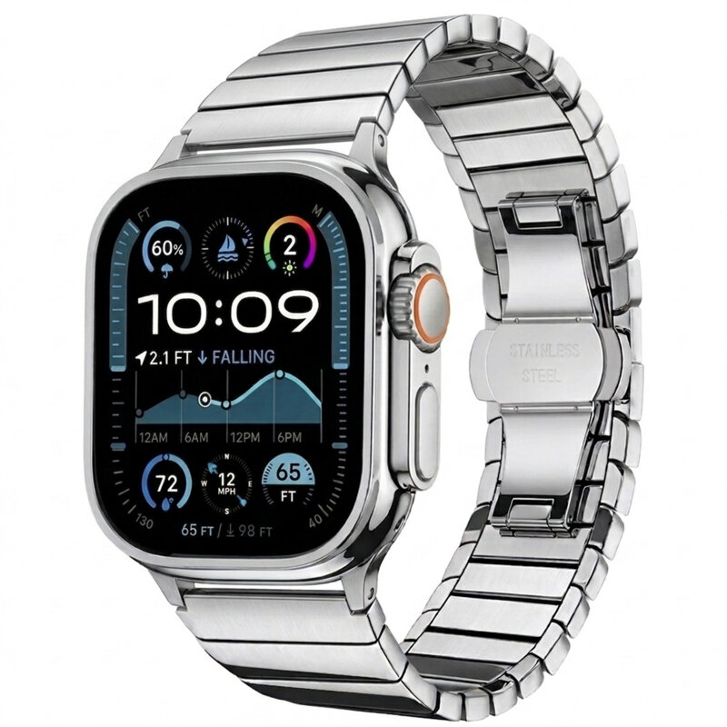 Curea Apple Watch 11 42mm Techsuit, argintiu, W012