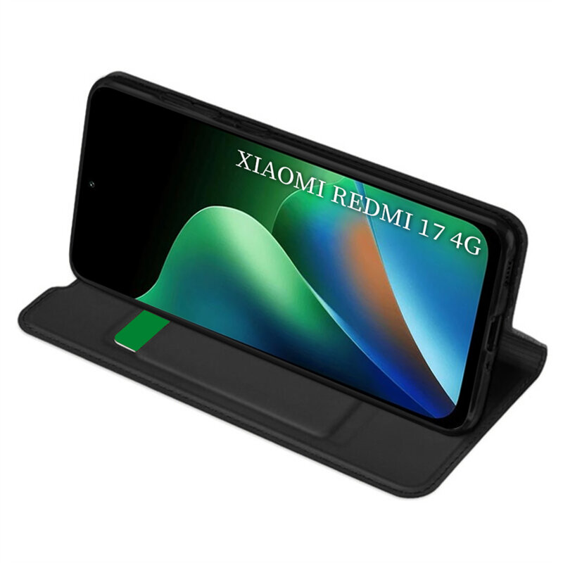 Husa Xiaomi Redmi 17 4G Techsuit Magskin Book, negru