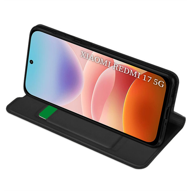 Husa Xiaomi Redmi 17 5G Techsuit Magskin Book, negru