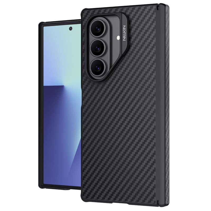 Husa Samsung Galaxy Z Fold7 Nillkin Synthetic Fiber Pro Magnetic, negru