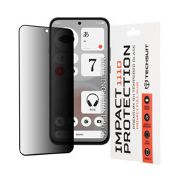 Folie sticla Nothing Phone (4b) Techsuit 111D Privacy Full Glue, negru