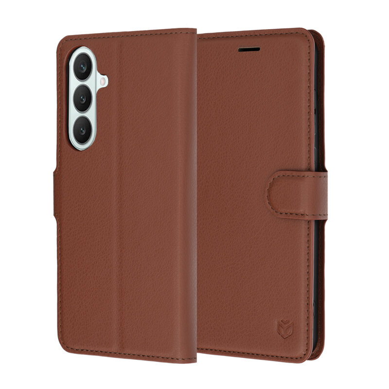 Husa Samsung Galaxy S26 FE Techsuit Leather Folio, maro