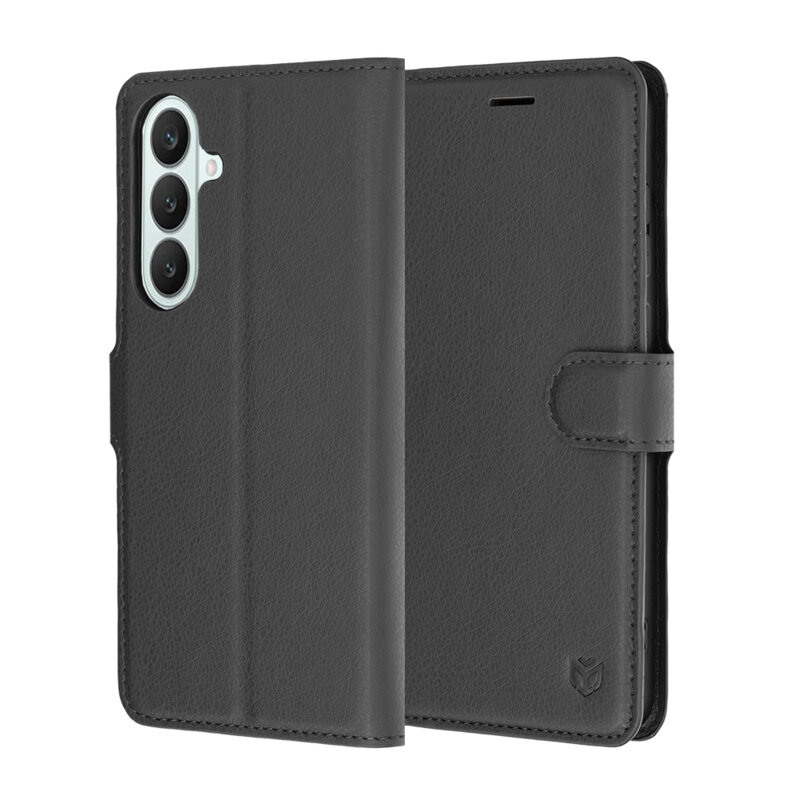 Husa Samsung Galaxy S26 FE Techsuit Leather Folio, negru