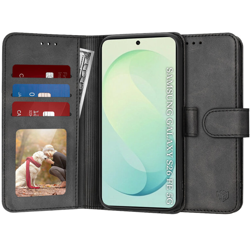 Husa 360 Samsung Galaxy S26 FE Techsuit Diary Book, negru