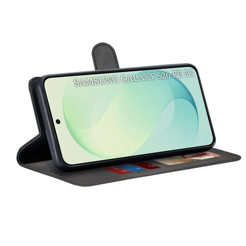 Husa 360 Samsung Galaxy S26 FE Techsuit Diary Book, negru