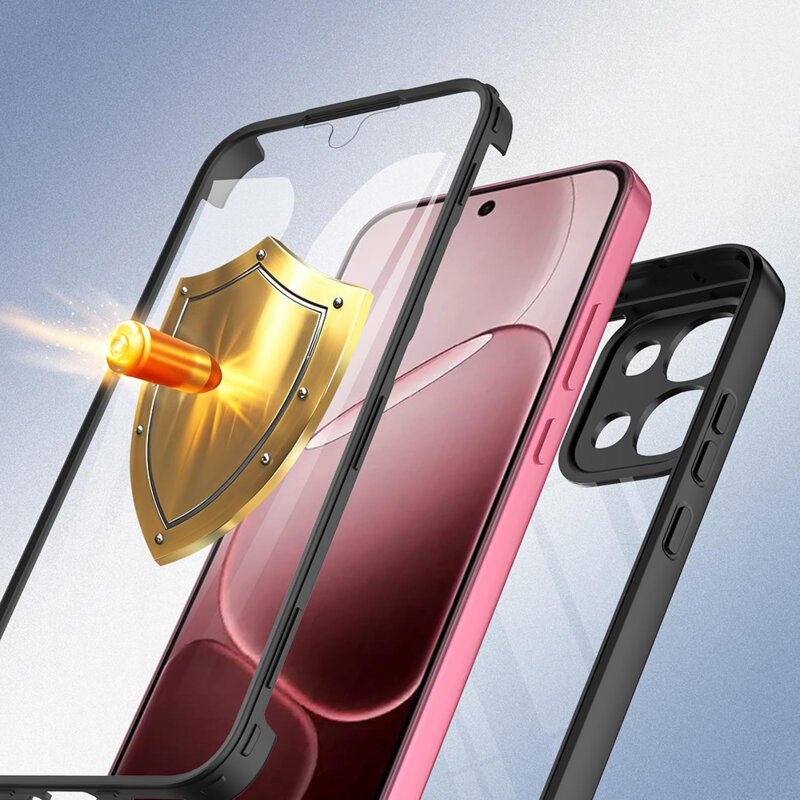 Husa 360° Oppo Reno16 F Techsuit ColorVerse, negru