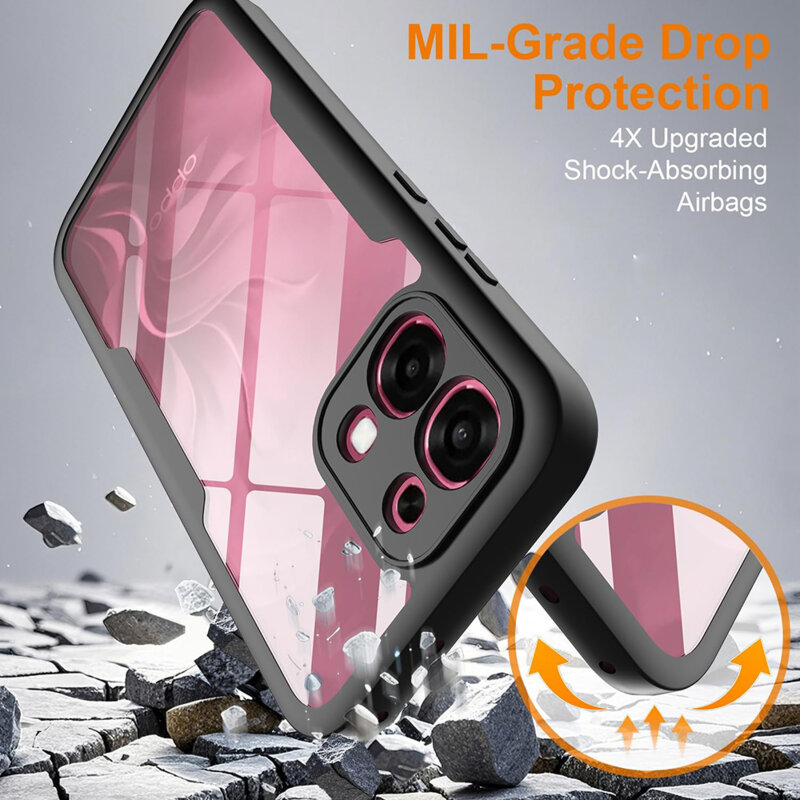 Husa 360° Oppo Reno16 F Techsuit ColorVerse, negru