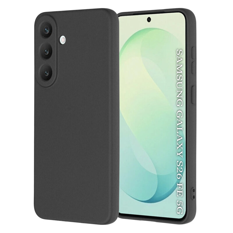 Husa silicon Samsung Galaxy S26 FE Techsuit SoftFlex, negru