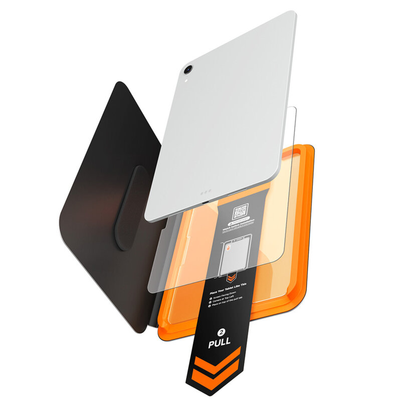 Folie sticla iPad Air 11 (2025) Spigen Glas.tR AlignMaster T, transparenta