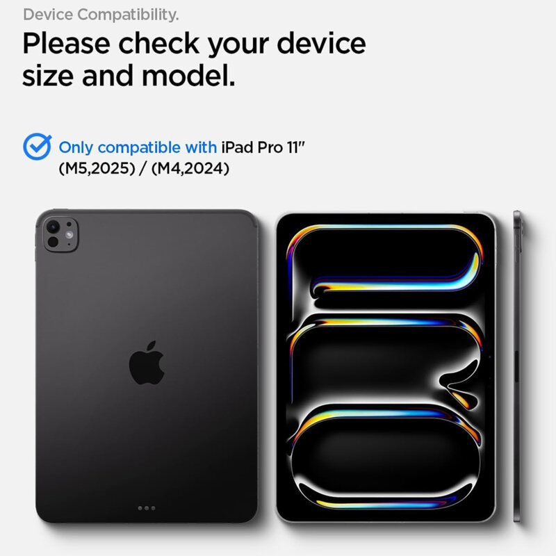 Folie sticla iPad Pro 11 (2025) Spigen Glas.tR AlignMaster T, transparenta