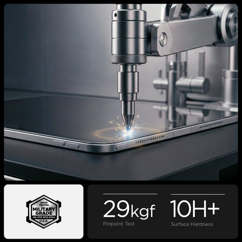 Folie sticla iPad 11 (2025) Spigen Glas.tR AlignMaster T, transparenta