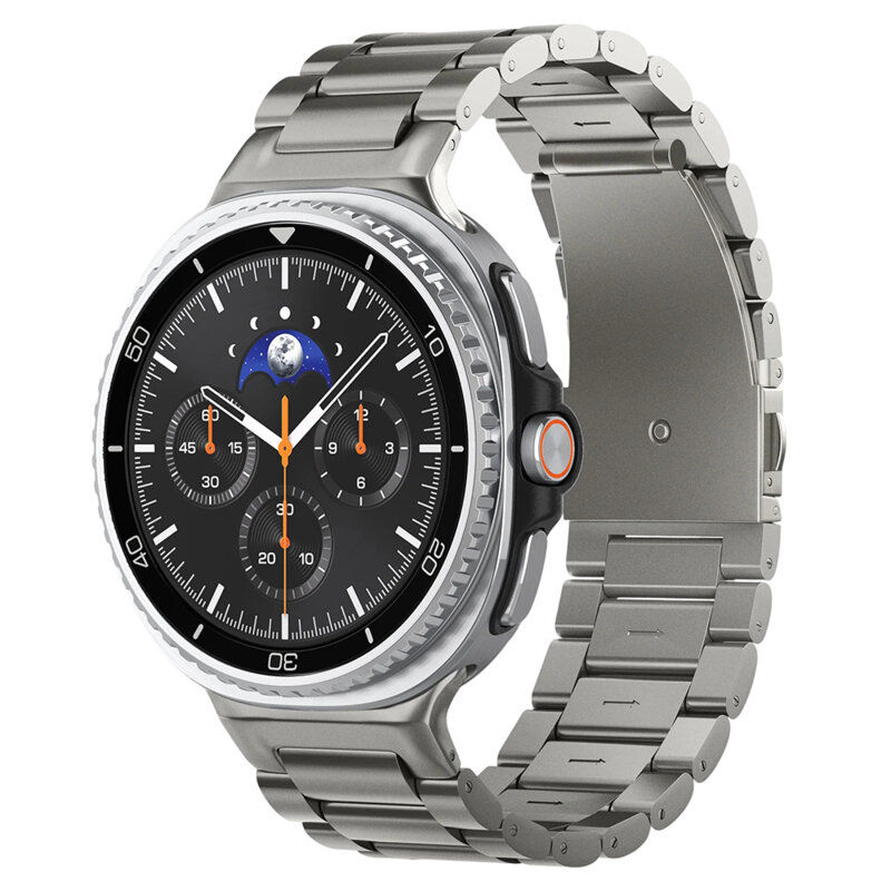 Curea Samsung Galaxy Watch9 40mm Spigen Modern Fit, titan natural