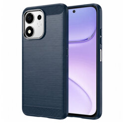 Husa Honor 600 Smart Techsuit Carbon Silicone, albastru