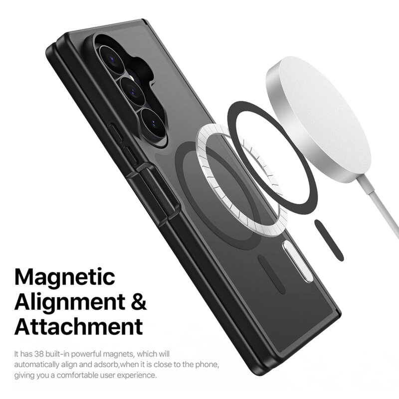 Husa Samsung Galaxy Z Fold7 Dux Ducis Yind MagSafe Series, gri