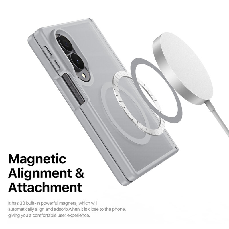 Husa Samsung Galaxy Z Fold8 Dux Ducis Yind MagSafe Series, albastru inchis
