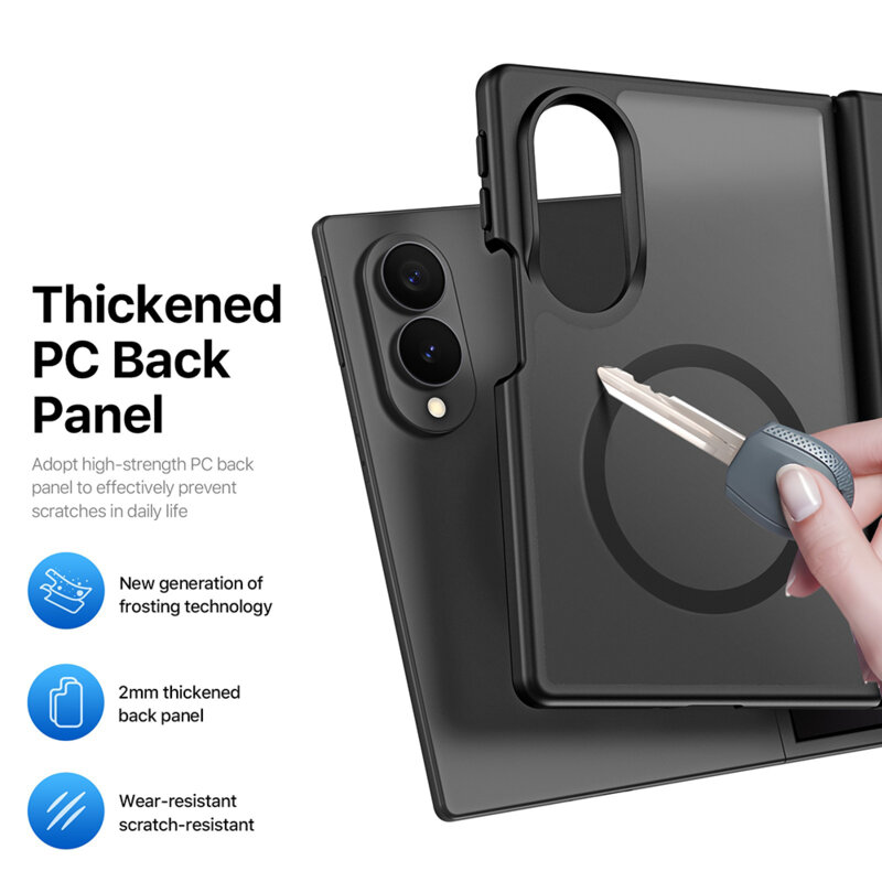 Husa Samsung Galaxy Z Fold8 Dux Ducis Yind MagSafe Series, negru