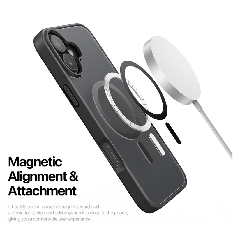 Husa iPhone 17 Dux Ducis Yind MagSafe Series, negru