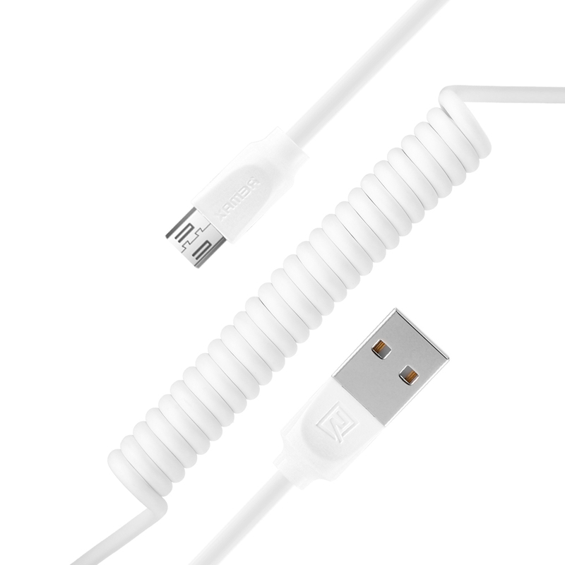 Cablu de date Micro-USB Remax RC-117m 1M 2.4A - Alb