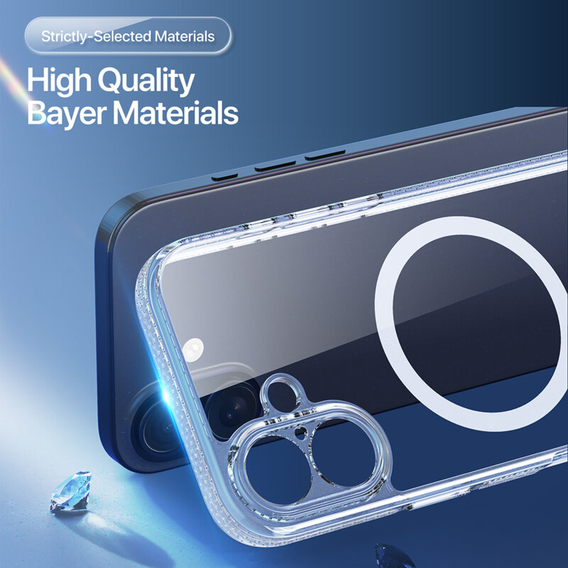 Husa iPhone 17 Dux Ducis Clin MagSafe Series, transparenta