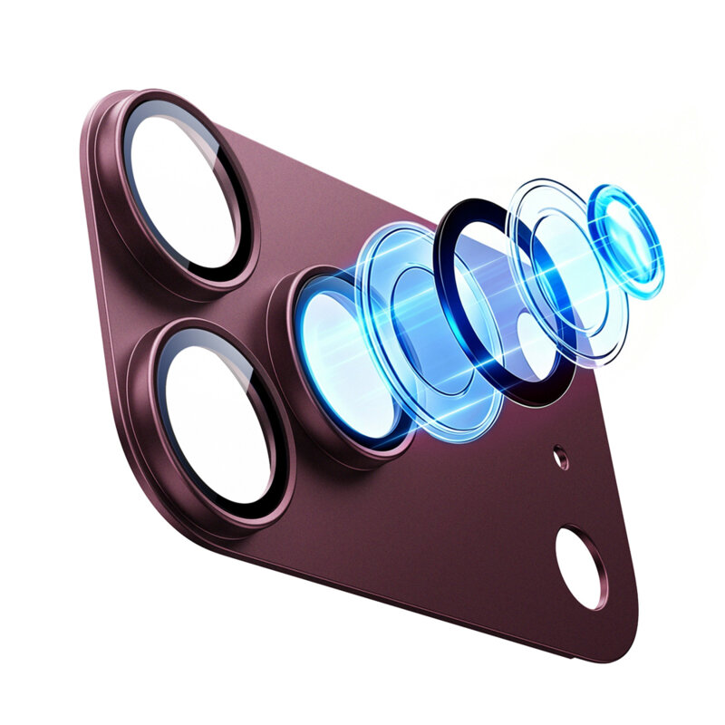 Folie sticla camera iPhone 18 Pro Max ESR Armorite Pro, bordo