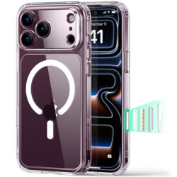 Husa iPhone 18 Pro ESR Classic Hybrid HaloLock, transparenta